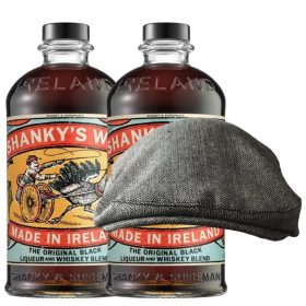   2 db Shanky's Whip Black Irish Whiskey Likőr 0,7l 33% + Ajándék Kalap
