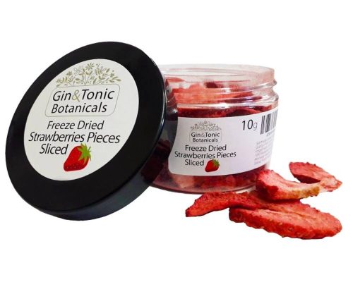 Gin Botanicals Freeze Dried Strawberries Pieces Sliced 10g 