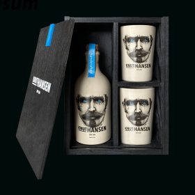 Knut Hansen Gin 0,5l 42% fa dd. + 2 bögre