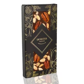   Demeter - Étcsokoládé pekándióval, mandulával és pisztáciával 50g