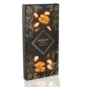   Demeter - Étcsokoládé fahéjjal, pirított dióval és mandulával 50g