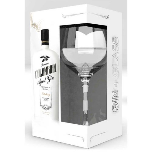 Dictador Columbian Aged Gin WHITE Ortodoxy 43% pdd. + pohár 0,7l