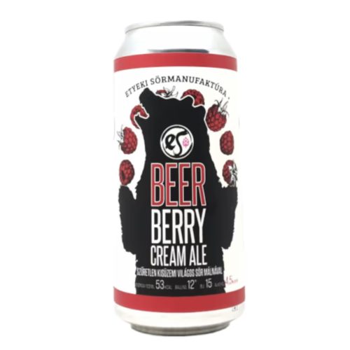 Etyeki Beer Berry, málnás Cream Ale 0,44l  4,5%