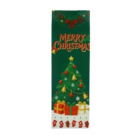 Zöld-Fehér Karácsonyi Italos Dísztasak (Karácsonyfa)