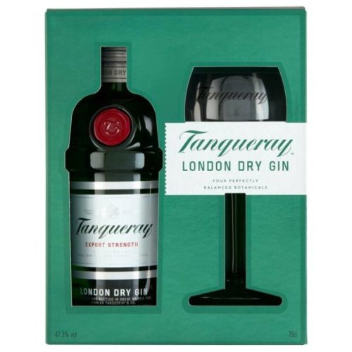Tanqueray London Dry Gin 0,7l 43,1% gift box + glass