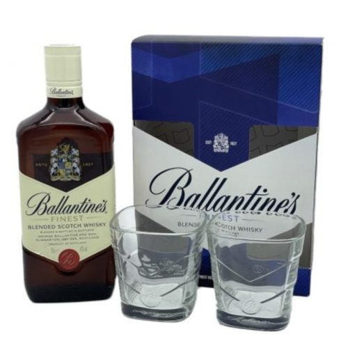 Ballantines 0,7l 40% GB + 2 glasses