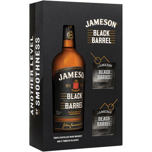 Jameson Black Barrel Whiskey 0,7l 40%  + 2 glasses 