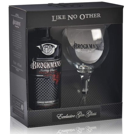 Brockmans Premium Gin 0,7l 40% pdd.+ glass
