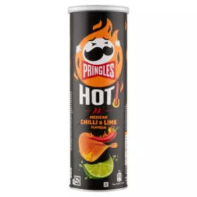   Pringles Hot Mexican chili és lime ízesítésű sós snack 160g