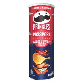   Pringles Passport Flavours Chinese Style édes és ragacsos csirkeszárny ízesítésű sós snack 165g