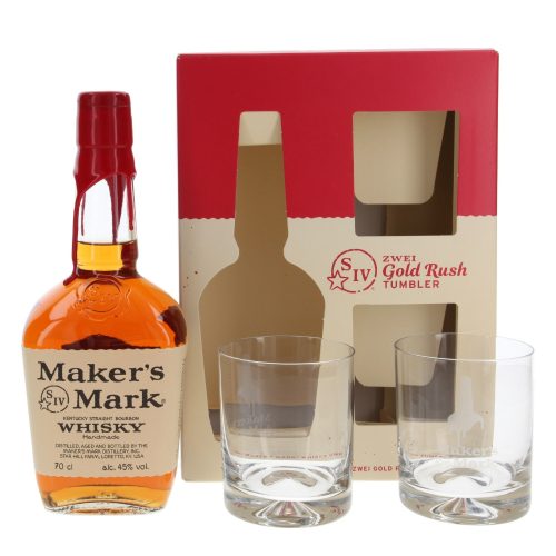 Makers Mark 0,7l 45% + 2 glasses