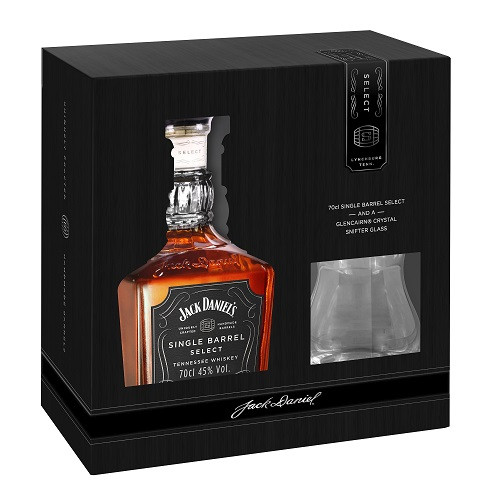 Jack Daniels Single Barrel 0,7l 45% gb + glass