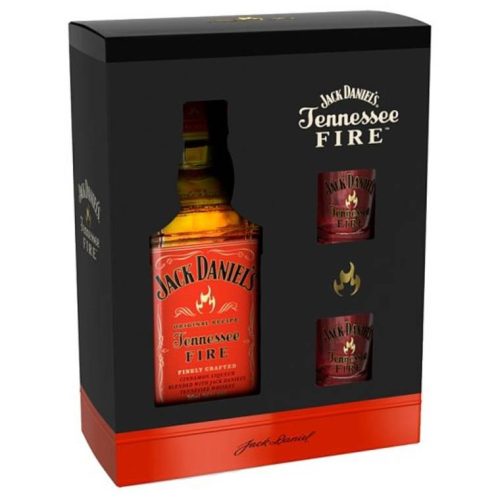 Jack Daniels Tennessee Fire Whiskey (DD+ 2 Pohár) 0,7L 35%