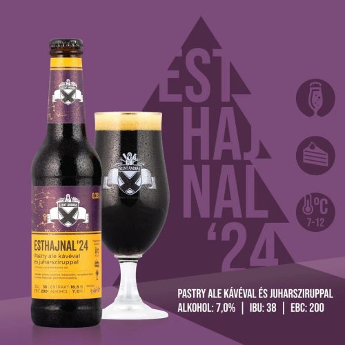 Szent András Sörfőzde Esthajnal '24 (pastry ale cold brew kávéval és juharsziruppal) 7% 0,33l