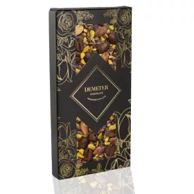   Demeter - Cukormentes & Laktózmentes étcsokoládé kávészemekkel, kakaóbabtörettel és pisztáciával 50g