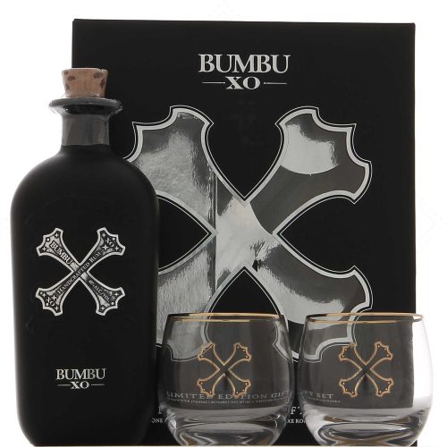Bumbu XO 40%  0,7l box. + 2 glasses