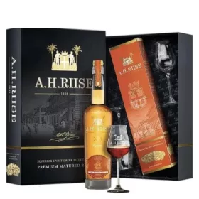   A.H.Riise XO Reserve Superior Cask rum 0,7l 40% GB + 2 glasses