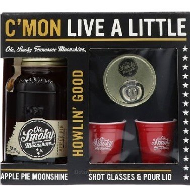 Ole Smoky Apple Pie Moonshine 0,7l 20% +2 glasses + pouring