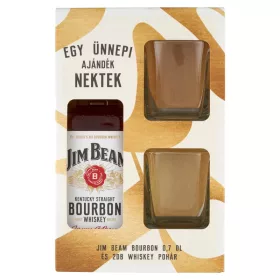 Jim Beam 0,7l 40% DD + 2 pohár