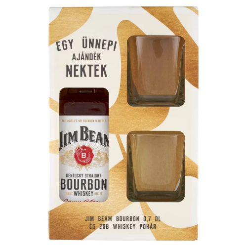 Jim Beam 0,7l 40% GB + 2 glasses