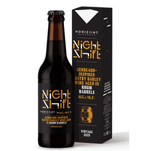 Horizont Night Shift Vintage 2023 Russian Imperial Stout aged in bourbon barrels with chocolate and coffee 11% 0,33l