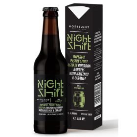   Night Shift Vintage 2024 / Imperial Pastry Stout bourbon hordóban érlelve mogyoróval és karamellel 0,44l 11,8%
