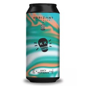   Horizont x White Dog - Juicy Hopwave (Citra, Idaho7, Sabro, Galaxy, Kohia Nelson Subzero HopKief) 0,44l 6%