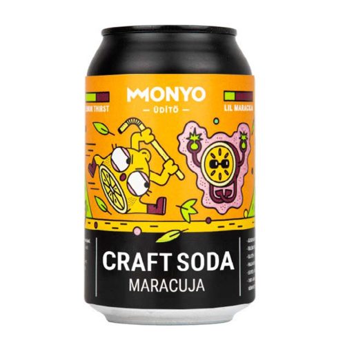 Monyo Maracuja Craft Soda 0,33l (alcoholfree)