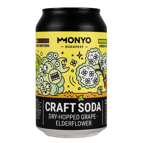 Monyo Dry-Hopped Grape - Elderflower Craft Soda - 0% 0,33l