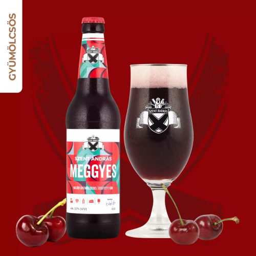 Szent András Sörfőzde Meggyes Sör (meggyes lager) 3,7%  0,5l