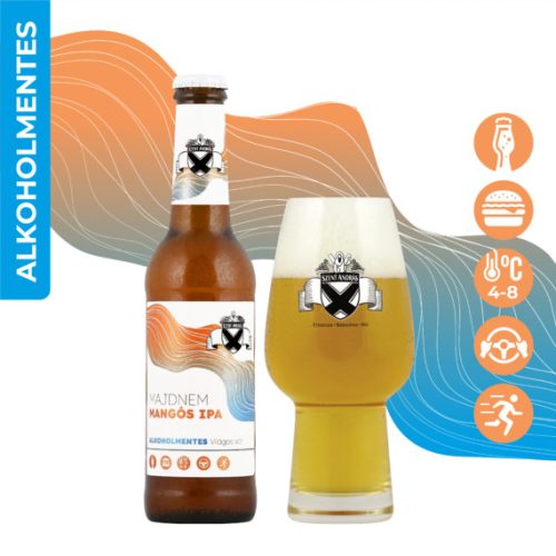 Szent András Sörfőzde Almost Mango IPA (alkoholfree) 0,33l