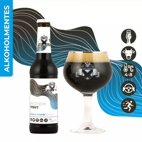 Szent András Sörfőzde Majdnem Stout (alkoholmentes) 0,33l