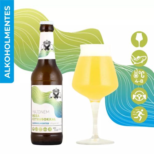 Szent András Sörfőzde Majdnem Búza Citrusokkal (alcoholfree) 0,33l