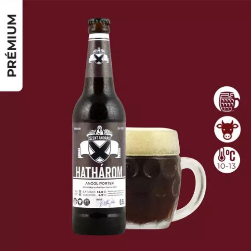 Szent András Sörfőzde Hathárom (porter) 4,9%  0,5l