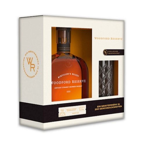 Woodford Reserve Bourbon 0,7l 43,2%  + glasses