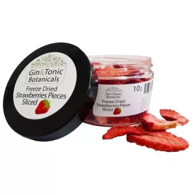 Gin Botanicals Freeze Dried Strawberries Pieces Sliced 10g 