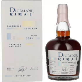 Dictador Rima 2003 American Oak Cask 43% pdd 0,7l