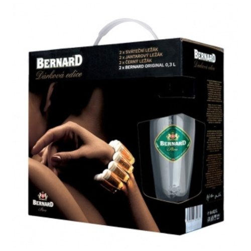 Bernard sörválogatás + 2 pohár 6x0,5l üveges DD