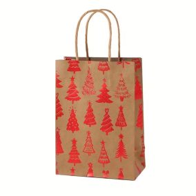 Piros-Barna Karácsonyi Dísztasak (Karácsonyfás)