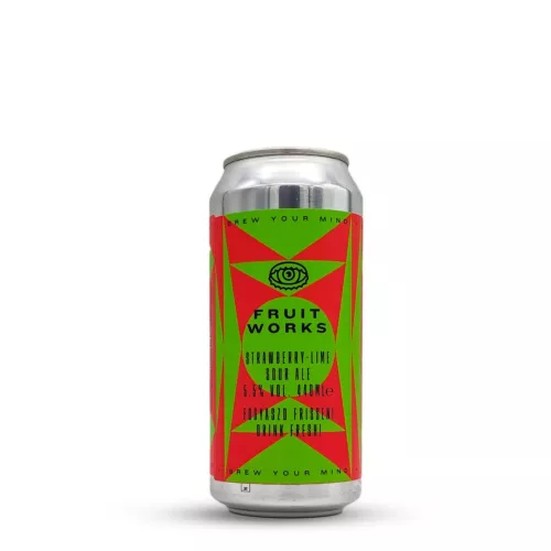 Brew Your Mind Fruit Works Strawberry Lime  - sour ale - 5,5% 0,44l