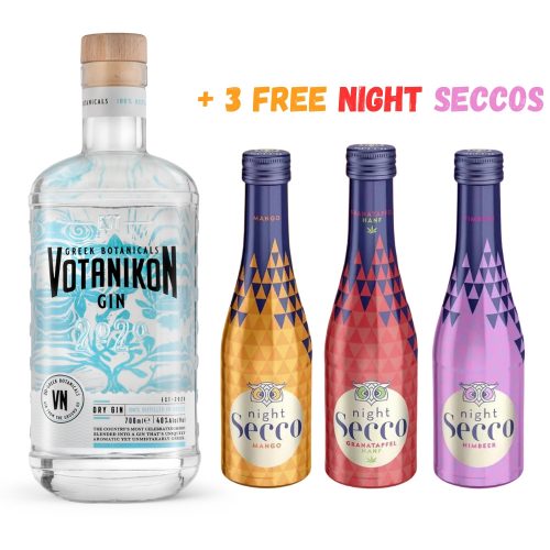 Votanikon Gin 0,7 40% + Ajándék 3 db Night Secco