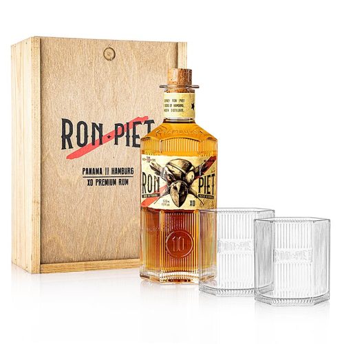 Ron Piet XO 10 years rum 0,5l 40% fa dd. + 2 pohár 